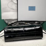 Prada Medium Leather Handbag 1BA426 Black